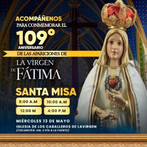 SERVICIO DE TRANSPORTE PARA EL 13 DE MAYO 2026 / Misa de 12 M